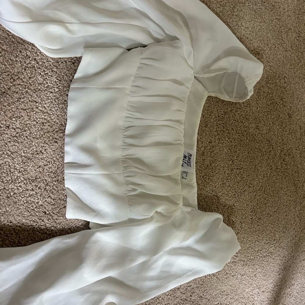 Princess Polly White Puff Sleeve Blouse